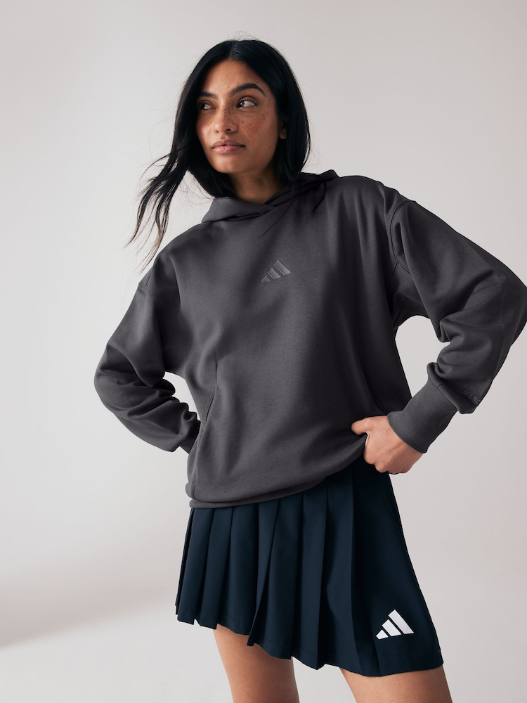 adidas Black ALL SZN Boyfriend Hoodie - Image 1 of 8