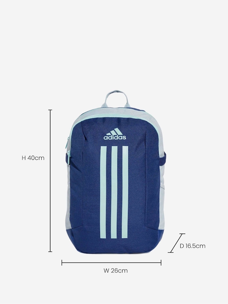 adidas Blue Kids Power Backpack - Image 7 of 7