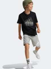 adidas Black 100% Cotton Tech Table T-Shirt - Image 1 of 6