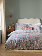 Furn Seaspray Gardenia Ruffle Reversible Duvet Cover and Pillowcase Set - Image 1 of 4