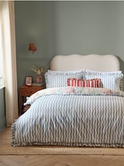 Furn Seaspray Gardenia Ruffle Reversible Duvet Cover and Pillowcase Set - Image 2 of 4