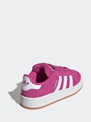 adidas Originals Pink Kids Campus 00s Elastic Lace Trainers - Image 4 of 7