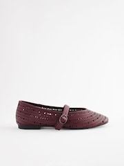 Burgundsko rdeča - Čevlji Mary Jane iz laserskega kroja Forever Comfort® - Slika 2 iz 5