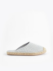 Silver Forever Comfort® Espadrille Mules - Image 2 of 6