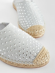 Silver Forever Comfort® Espadrille Mules - Image 4 of 6