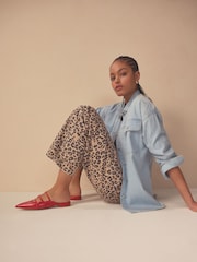 Red Forever Comfort® Point Toe Strappy Mules - Image 2 of 9