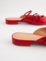 Red Forever Comfort® Point Toe Strappy Mules - Image 8 of 9