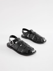 Black Forever Comfort® Fisherman Sandals - Image 4 of 8
