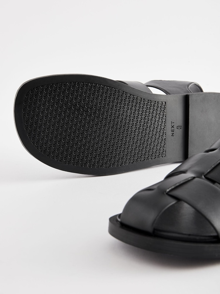 Black Forever Comfort® Fisherman Sandals - Image 8 of 8