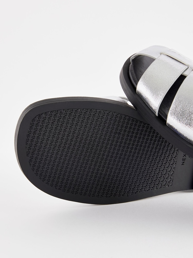 Silver Forever Comfort® Fisherman Sandals - Image 4 of 4