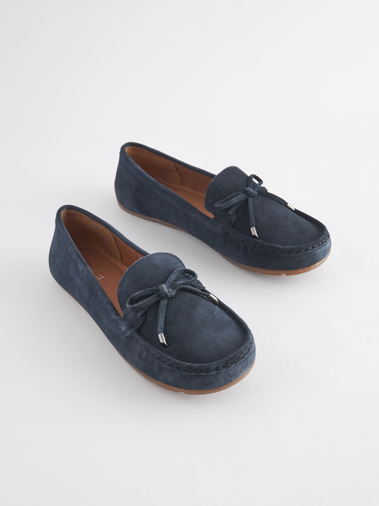 Mornarica - Usnje Forever Comfort® pentlja Driver čevlji - Slika 1 iz 5