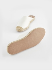 White Forever Comfort® Espadrille Mules - Image 10 of 10