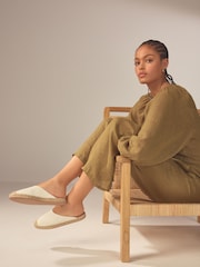 White Forever Comfort® Espadrille Mules - Image 2 of 10