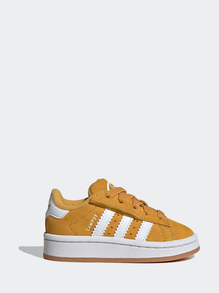 adidas Originals Yellow Campus 00s Elastic Lace Trainers - Image 1 of 9