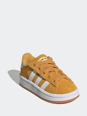 adidas Originals Yellow Campus 00s Elastic Lace Trainers - Image 3 of 9