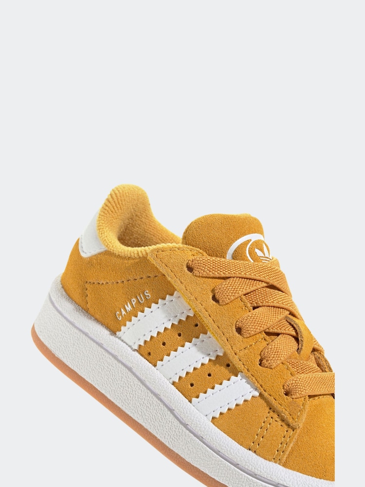 adidas Originals Yellow Campus 00s Elastic Lace Trainers - Image 9 of 9