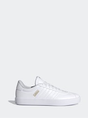 adidas White VL Court 3.0 Trainers - Image 1 of 17