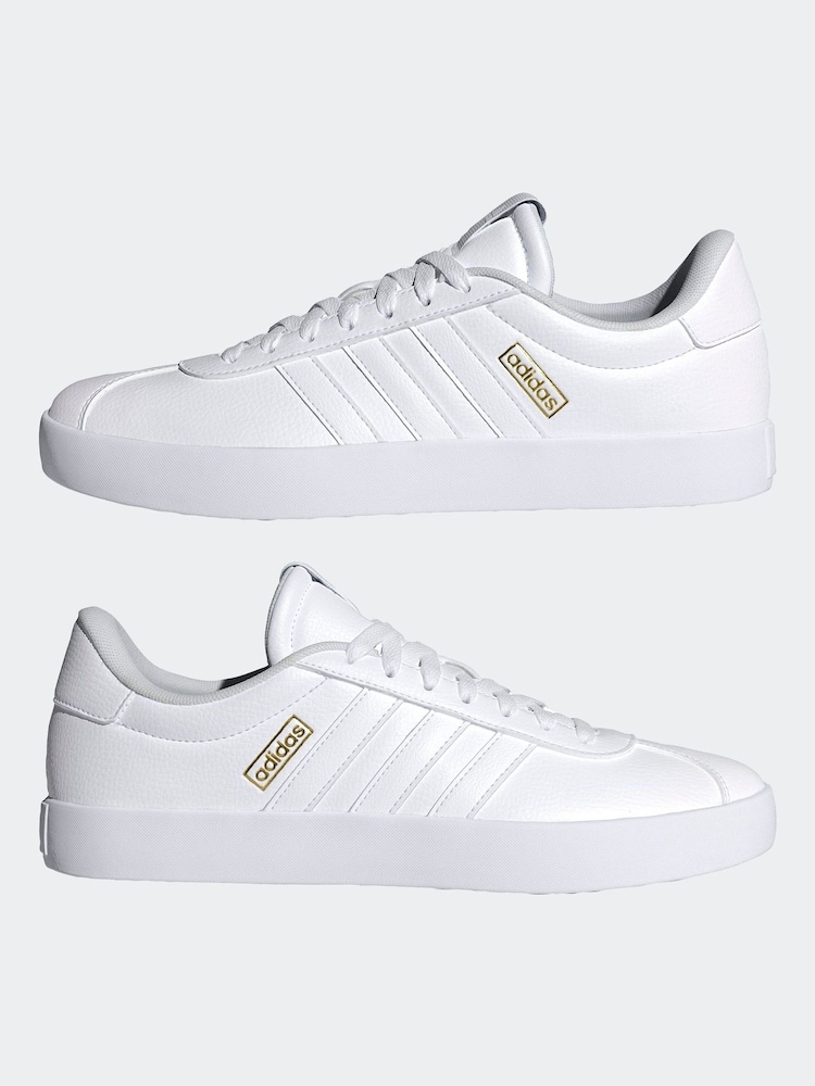adidas White VL Court 3.0 Trainers - Image 10 of 17