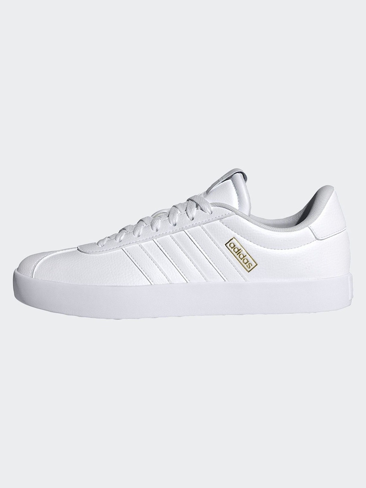 adidas White VL Court 3.0 Trainers - Image 12 of 17
