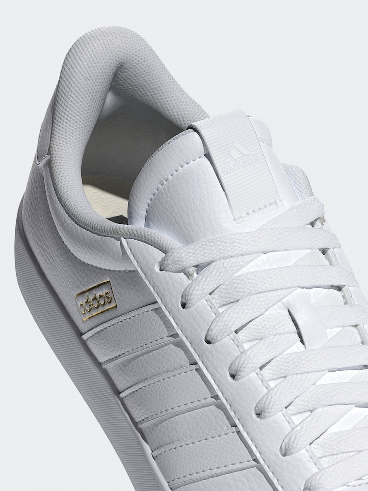 adidas White VL Court 3.0 Trainers - Image 14 of 17