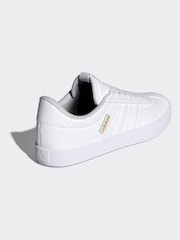 adidas White VL Court 3.0 Trainers - Image 9 of 17