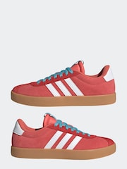 adidas Red Marun VL Court 3.0 Trainers - Image 10 of 14