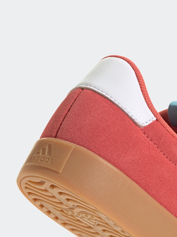 adidas Red Marun VL Court 3.0 Trainers - Image 14 of 14