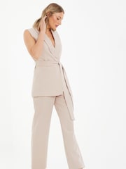 Quiz Cream Tailored Trousers - Image 4 of 5