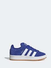 adidas Blue/White Junior Campus 00s Trainers - Image 1 of 9