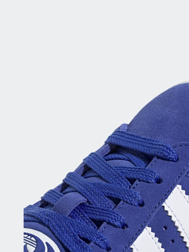 adidas Originals Blue/White Campus 00s Lace Junior Trainers - Image 8 of 9