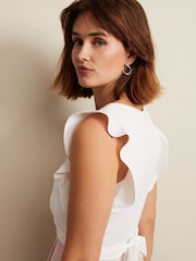 Phase Eight Pink Ayla Ruffle Jumpsuit - Image 6 of 7