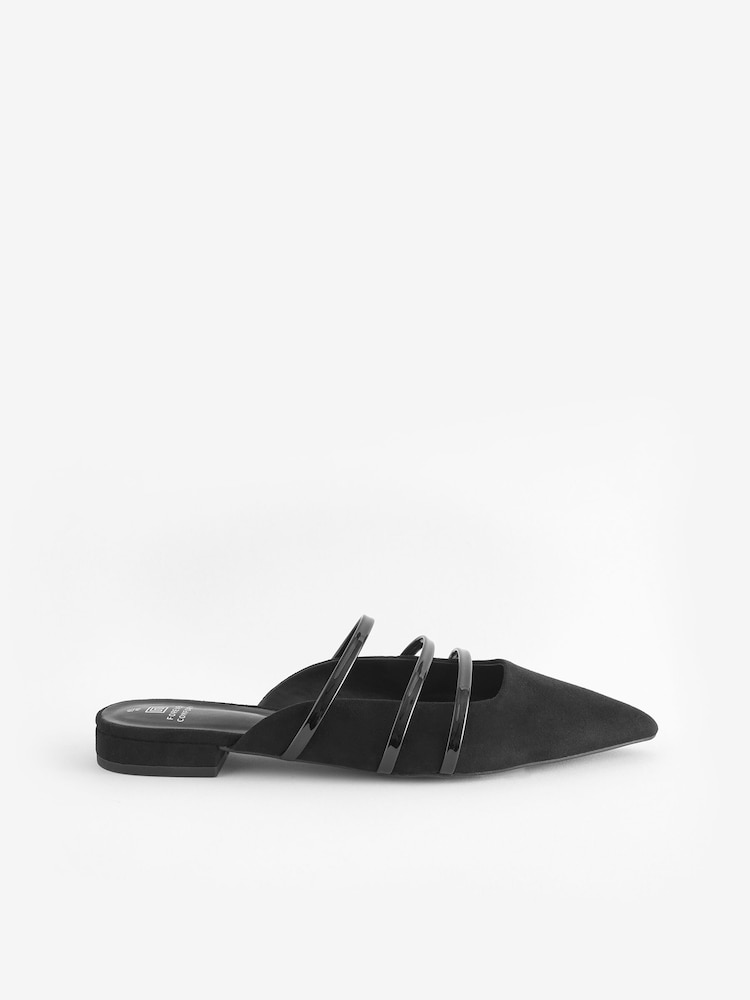 črna - Forever Comfort® Point Toe Strappy natikač - Slika 2 iz 6 črna - Forever Comfort® Point Toe Strappy natikač - Slika 2 iz 6