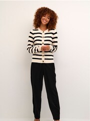Kaffe Mala Knit White Cardigan - Image 3 of 6