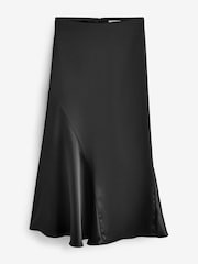 Quiz Black Satin Midaxi Skirt - Image 5 of 6