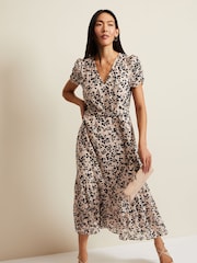 Phase Eight Black Multi Floral Amy Midi Dress - Image 2 of 8