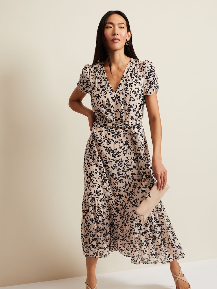 Phase Eight Black Multi Floral Amy Midi Dress - Image 2 of 8