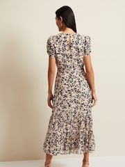 Phase Eight Black Multi Floral Amy Midi Dress - Image 3 of 8