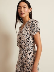 Phase Eight Black Multi Floral Amy Midi Dress - Image 5 of 8