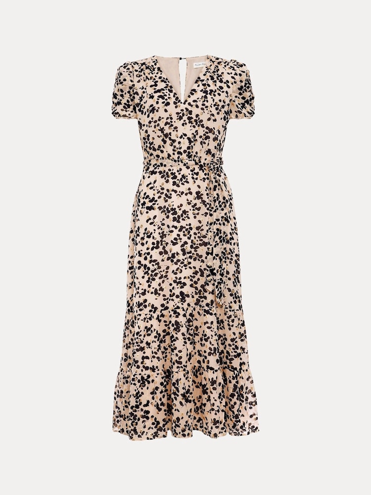 Phase Eight Black Multi Floral Amy Midi Dress - Image 8 of 8