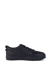 Kickers Black Tovni Lo Mix Mesh Leather Trainers - Image 2 of 5