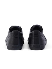 Kickers Black Tovni Lo Mix Mesh Leather Trainers - Image 3 of 5