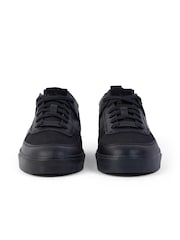 Kickers Black Tovni Lo Mix Mesh Leather Trainers - Image 4 of 5