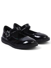 Kickers Black Adlar MJ Stardust Patent Shoes - Image 1 of 5
