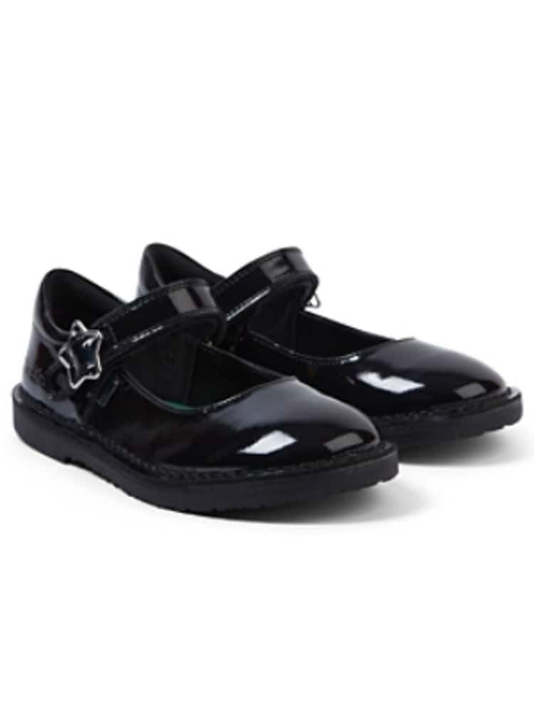 Kickers Black Adlar MJ Stardust Patent Shoes - Image 1 of 5
