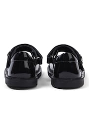 Kickers Black Adlar MJ Stardust Patent Shoes - Image 2 of 5
