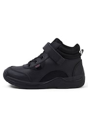 Kickers Black Stomper Hi Leather Boots - Image 3 of 7