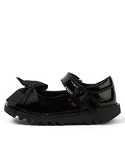Kickers Black MJ Bow Patent Shoes - Image 2 of 6