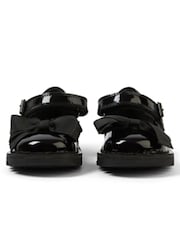 Kickers Black MJ Bow Patent Shoes - Image 4 of 6