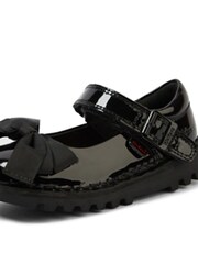 Kickers Black MJ Bow Patent Shoes - Image 6 of 6