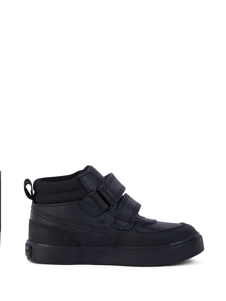 Kickers Black Tovni Scuff Hi Leather Trainers - Image 1 of 5